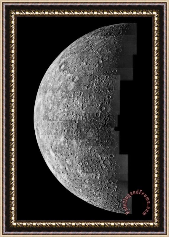 Others Photo Mosaic Of Images Of Mercury Framed Print