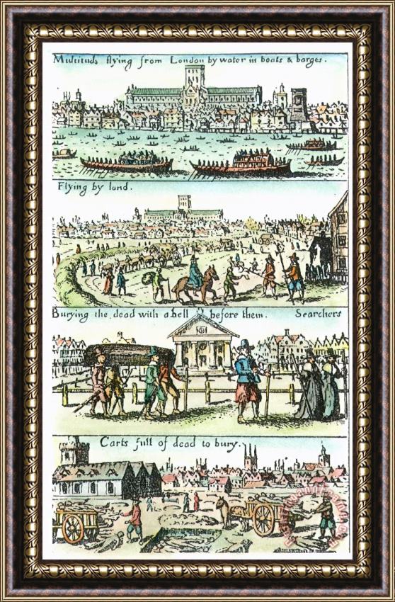 Others Plague Of London, 1665 Framed Painting