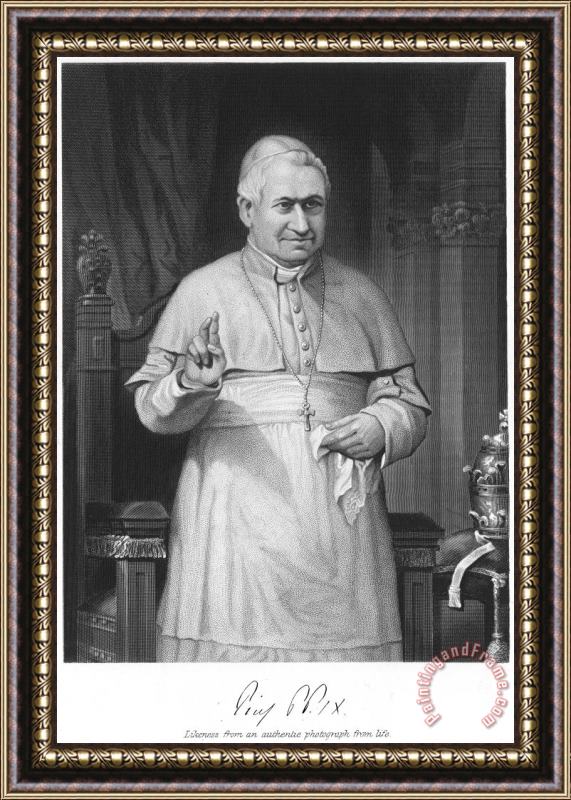Others Pope Pius Ix (1792-1878) Framed Print