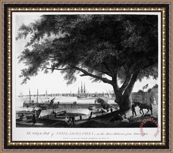 Others Port Of Philadelphia, 1800 Framed Print