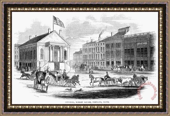 Others Portland, Maine, 1853 Framed Painting