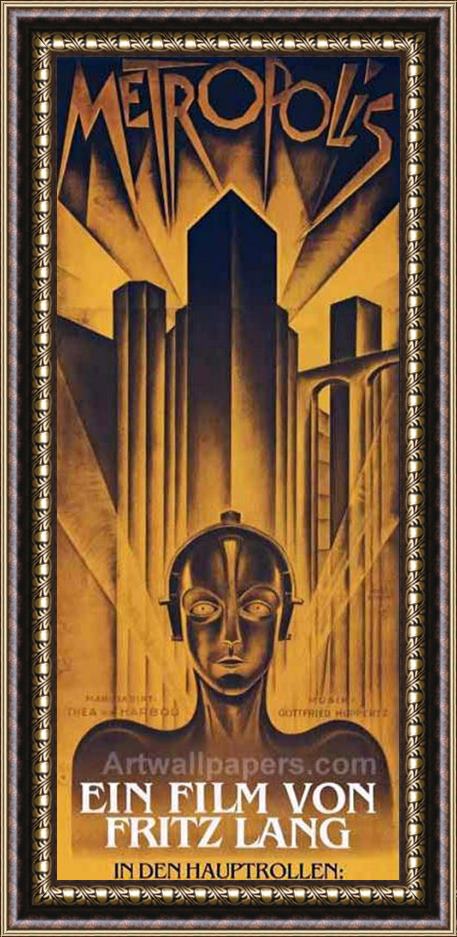 Others Poster From The Film Metropolis 1927 Framed Print