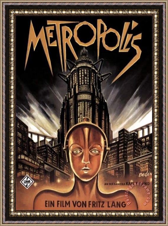 Others Poster From The Film Metropolis 1927 Framed Painting