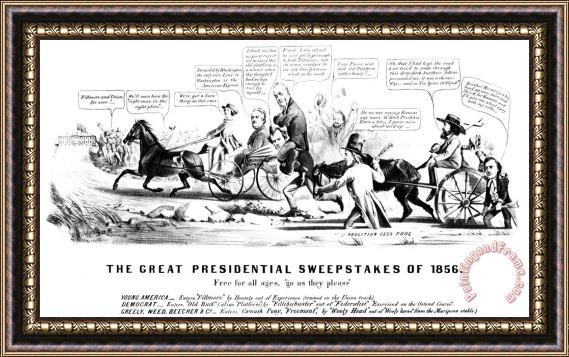 Others Presidential Campaign, 1856 Framed Print