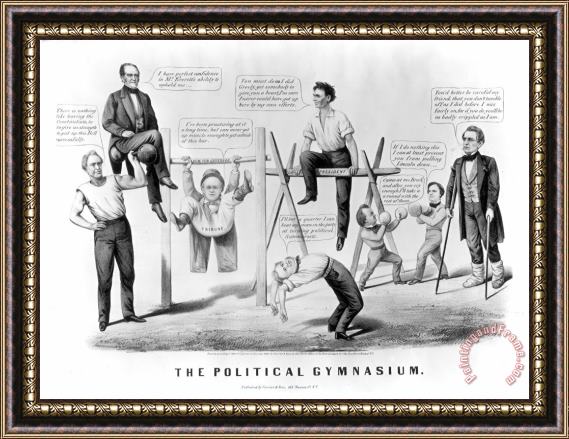 Others Presidential Campaign, 1860 Framed Painting