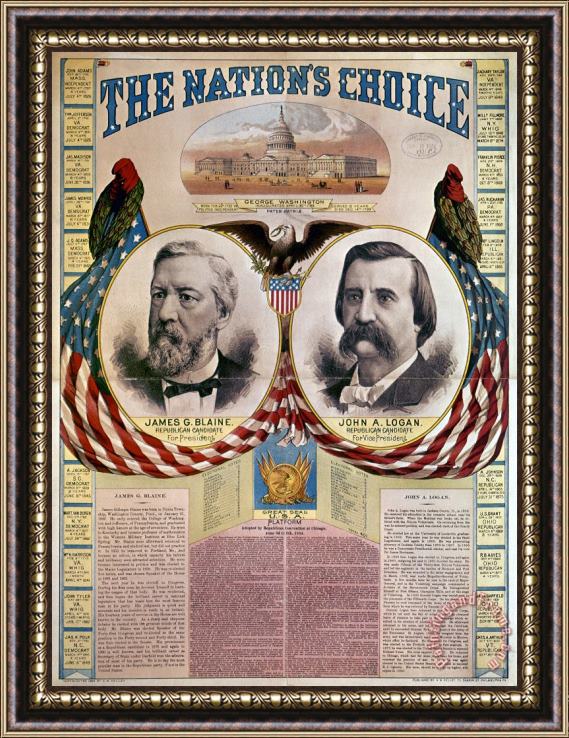 Others Presidential Campaign, 1884 Framed Print