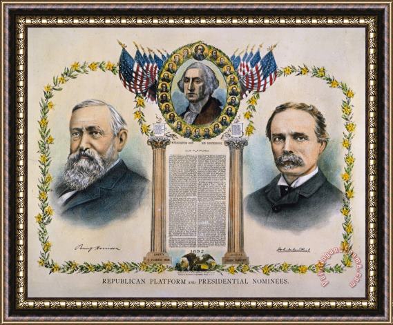 Others Presidential Campaign, 1892 Framed Painting