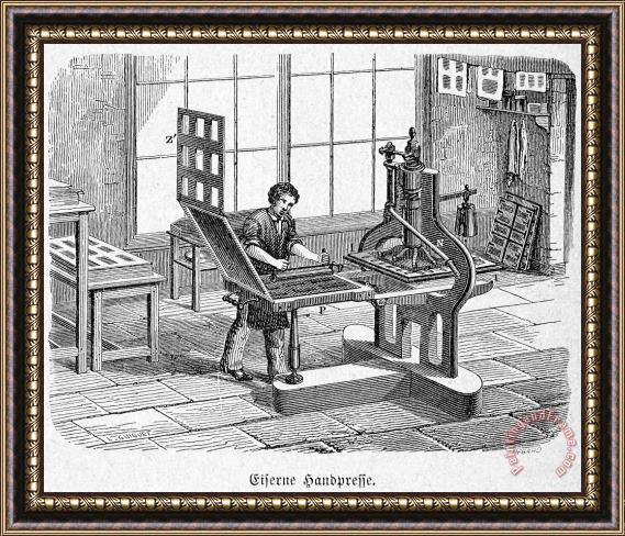 Others Printing Press, 1805 Framed Print
