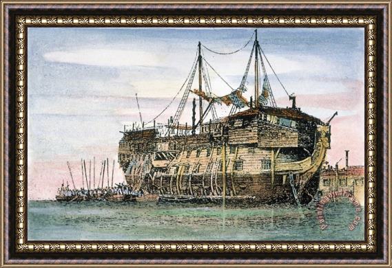 Others Prison Ship, England Framed Painting