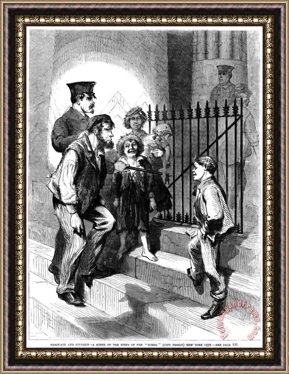 Others Prison: The Tombs, 1868 Framed Print