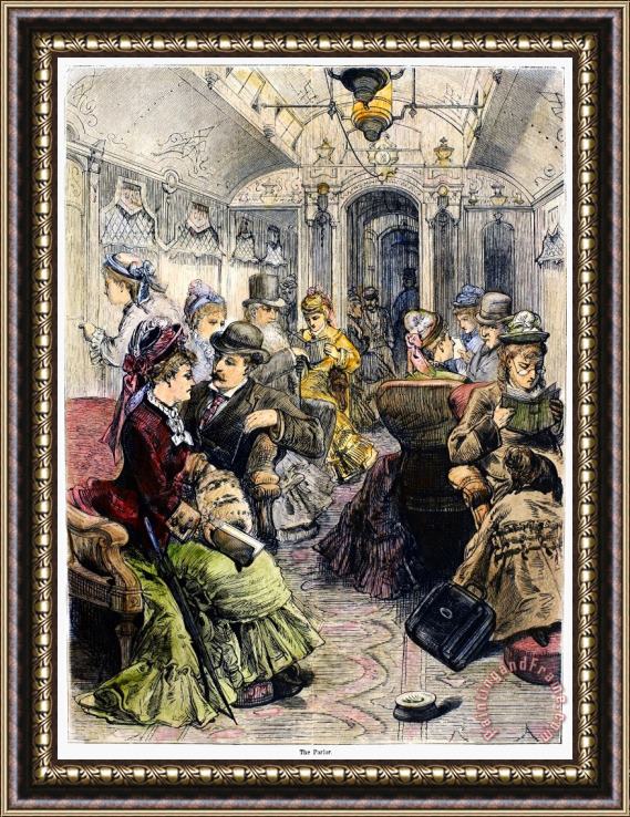 Others Pullman Car, 1876 Framed Painting