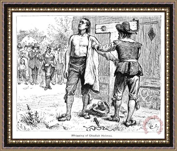 Others Puritans: Punishment, 1651 Framed Print