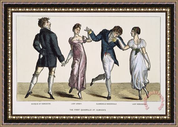 Others Quadrille, 1820 Framed Painting