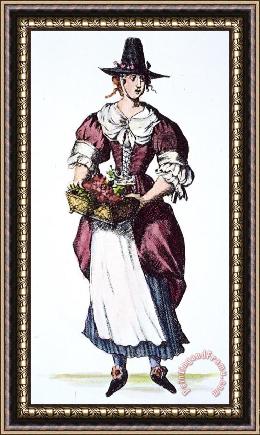 Others QUAKER WOMAN 17th CENTURY Framed Print