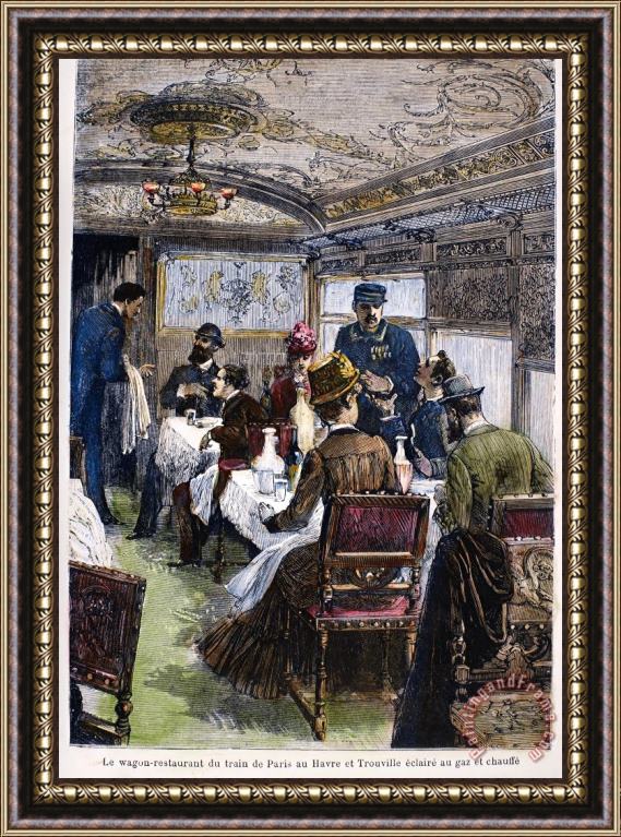 Others Railroad: Dining Car, 1880 Framed Print