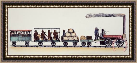 Others RAILROADING, 1830s Framed Print