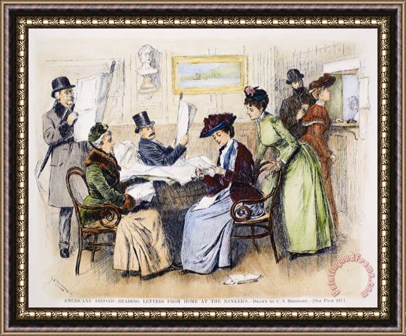 Others Reading Letters, 1890 Framed Painting