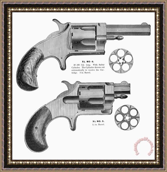 Others REVOLVERS, 19th CENTURY Framed Painting