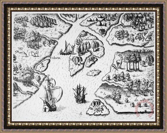 Others Ribault Expedition, 1562 Framed Print