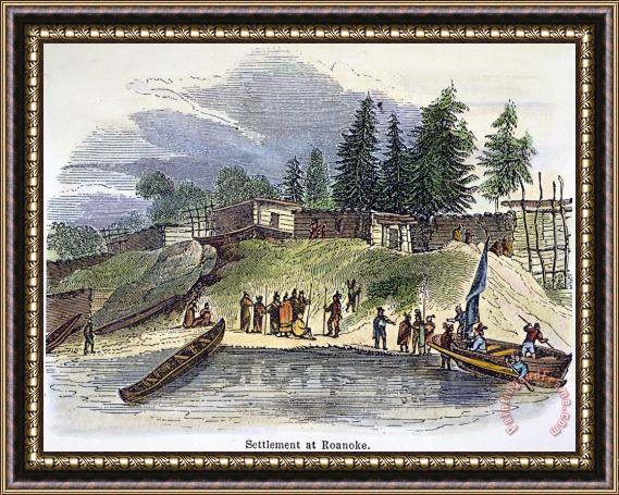Others ROANOKE: COLONY, c1587 Framed Print