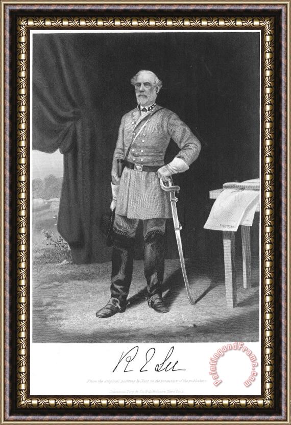 Others Robert E. Lee (1807-1870) Framed Painting