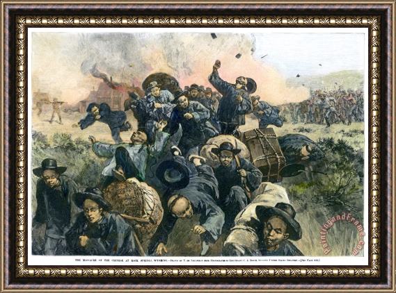 Others Rock Springs Massacre Framed Painting