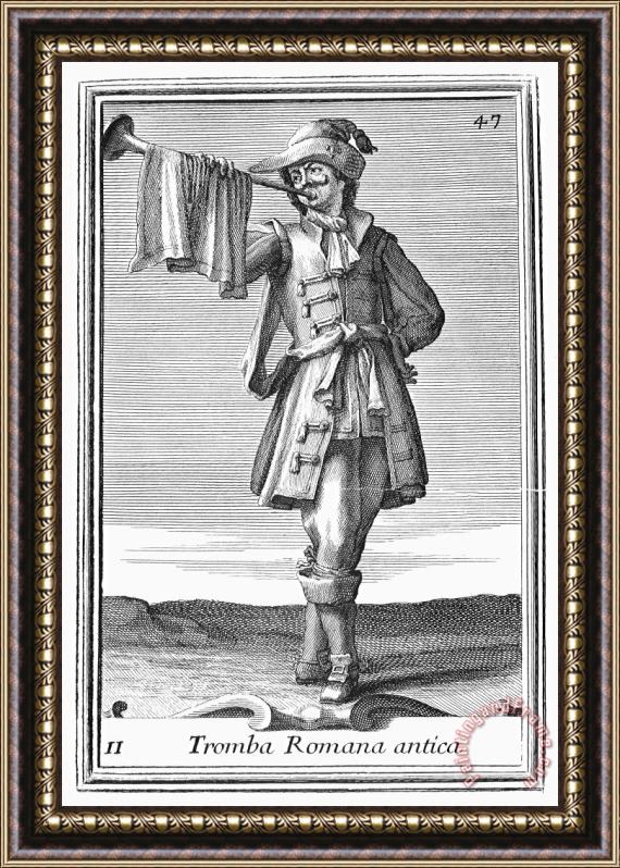 Others Roman Trumpet, 1723 Framed Painting