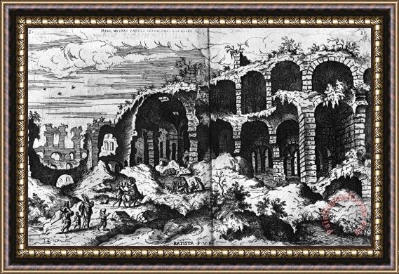 Others ROME: COLOSSEUM, c1583 Framed Painting