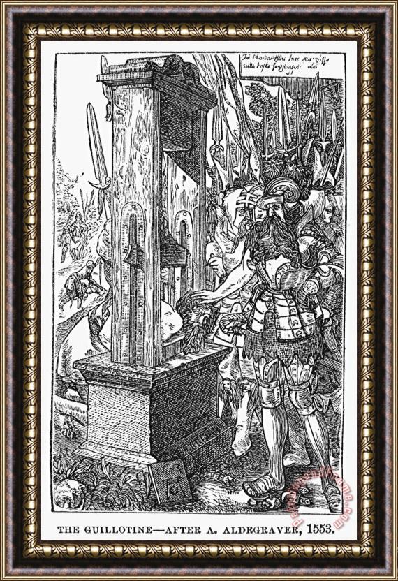 Others ROME: GUILLOTINE, c340 B.C Framed Painting