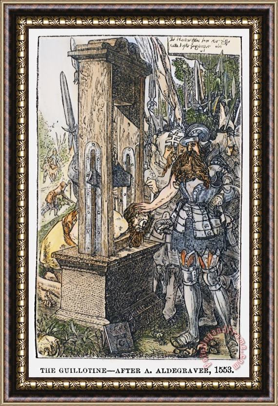 Others ROME: GUILLOTINE, c340 B.C Framed Print