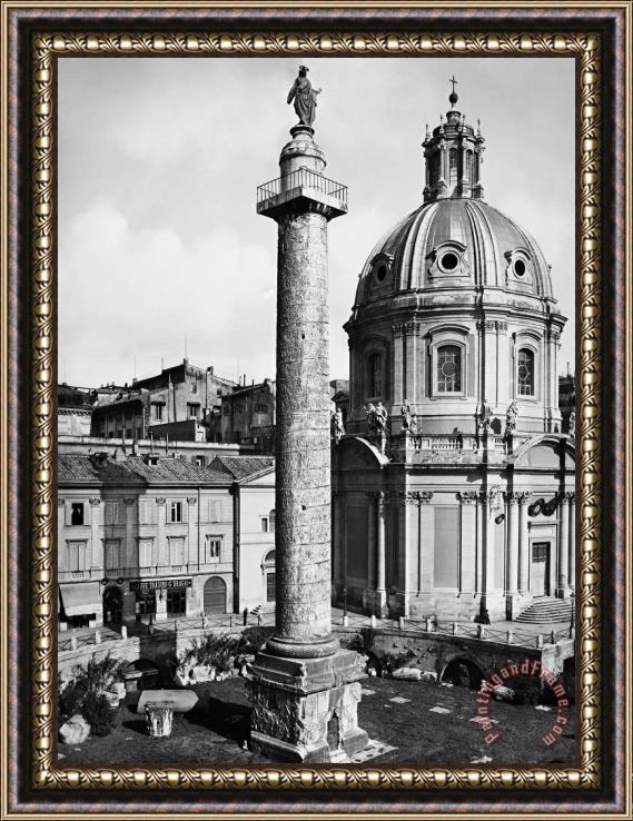 Others Rome: Trajans Column Framed Painting