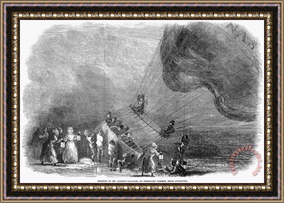 Others Royal Nassau Balloon, 1852 Framed Painting