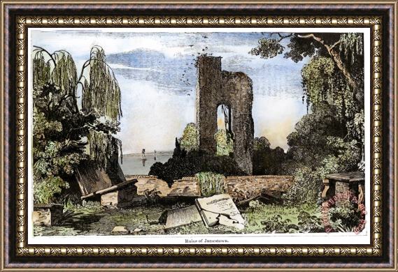 Others Ruins Of Jamestown Framed Print