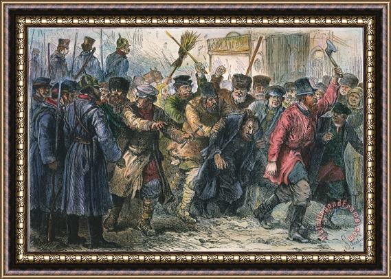 Others Russia: Pogrom, 1881 Framed Painting