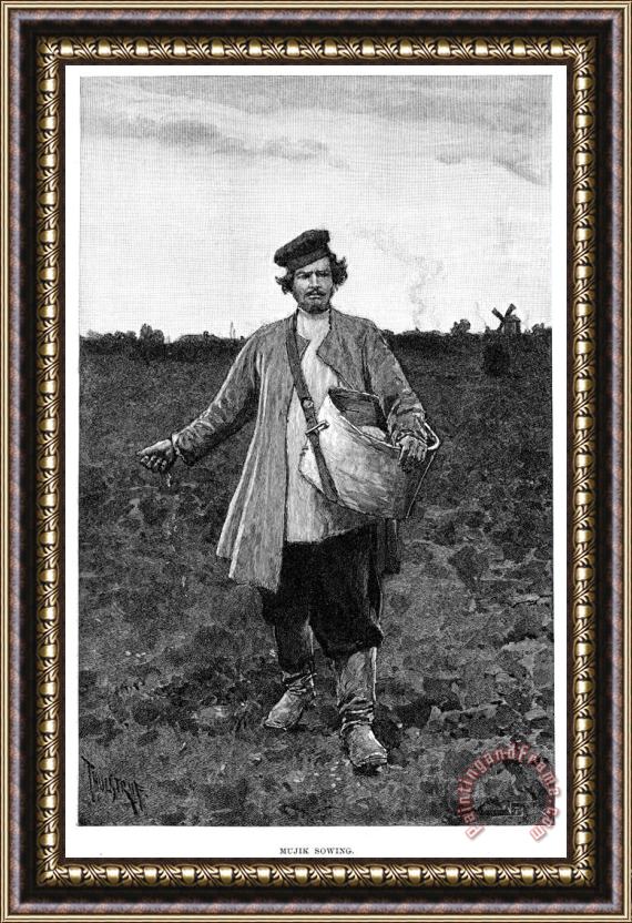 Others Russian Peasant, 1889 Framed Painting