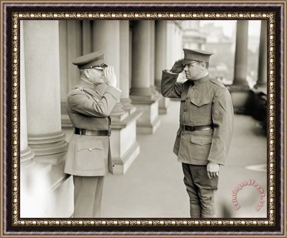 Others Ruth & Pershing, 1924 Framed Print
