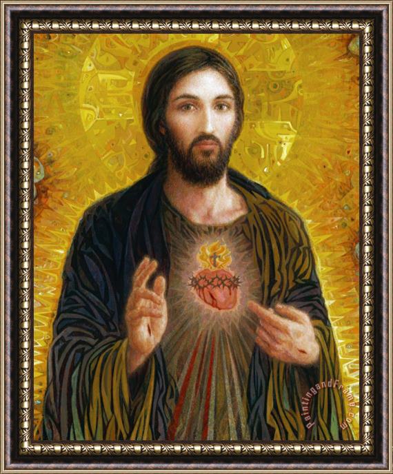 Others Sacred Heart of Jesus Framed Painting