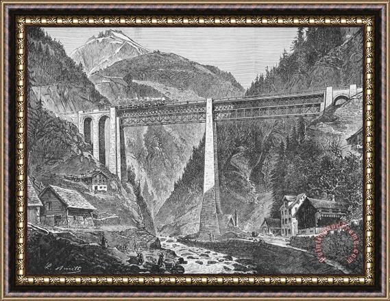 Others Saint Gotthard Tunnel Framed Painting