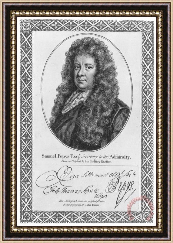 Others Samuel Pepys (1633-1703) Framed Print