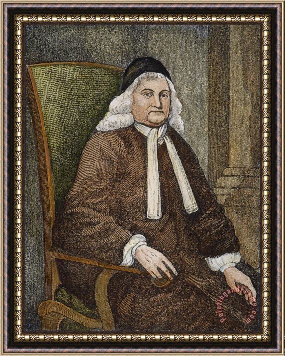 Others Samuel Sewall (1652-1730) Framed Painting