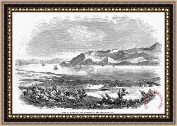 Others San Francisco Bay, 1856 Framed Painting