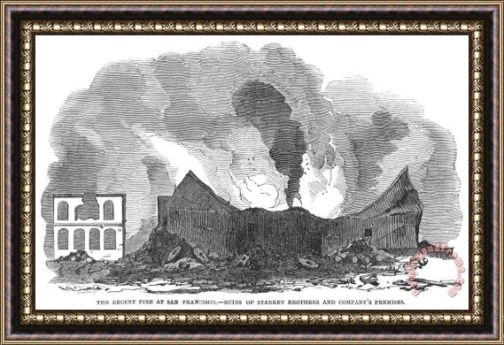 Others San Francisco: Fire, 1851 Framed Print