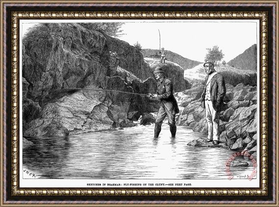 Others Scotland: Fishing, 1880 Framed Painting