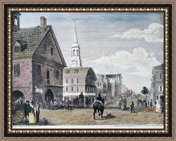 Others Second St., Philadelphia Framed Print