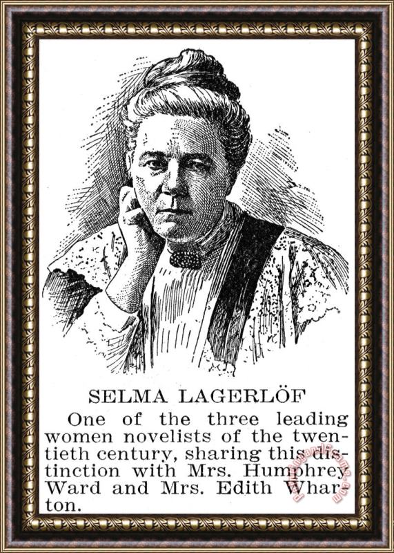 Others Selma Lagerlof (1858-1940) Framed Painting