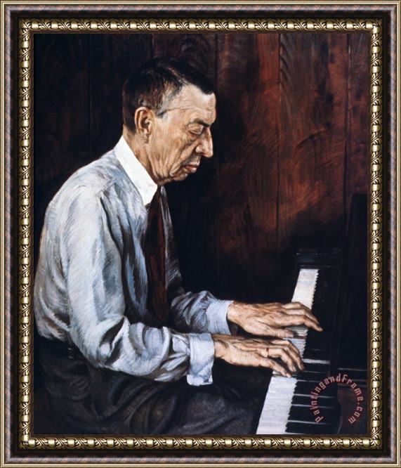 Others Sergei Rachmaninoff Framed Painting