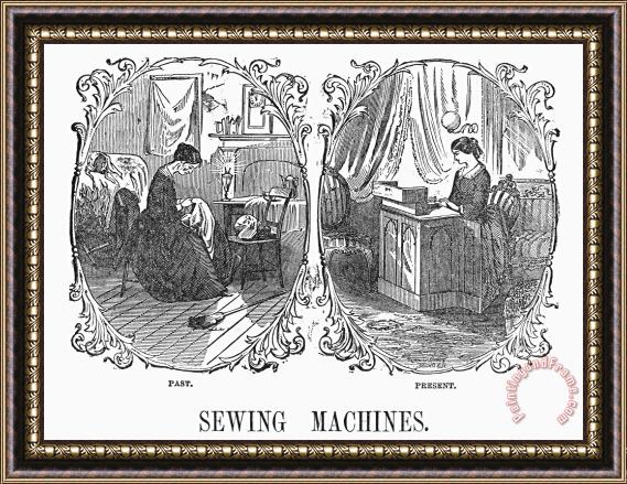 Others SEWING, 19th CENTURY Framed Painting