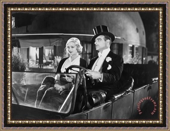 Others Silent Film: Automobiles Framed Print