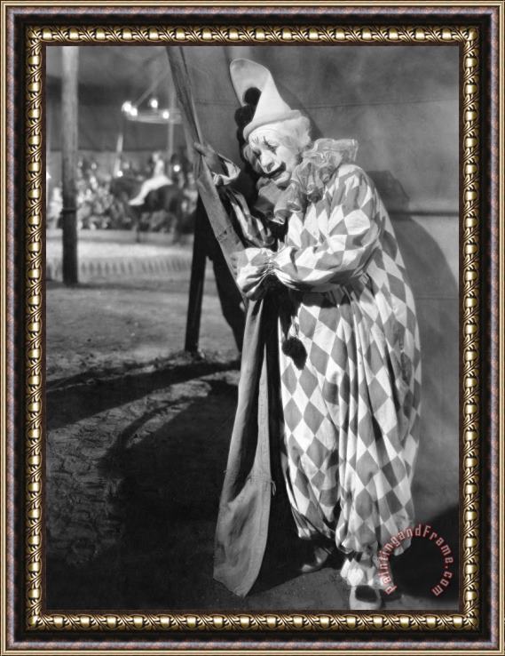 Others Silent Film Still: Clown Framed Painting