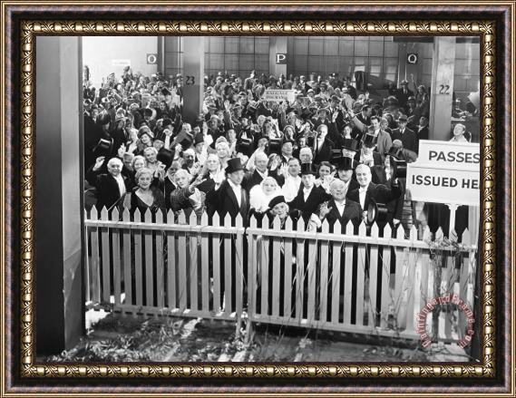 Others Silent Film Still: Crowds Framed Painting